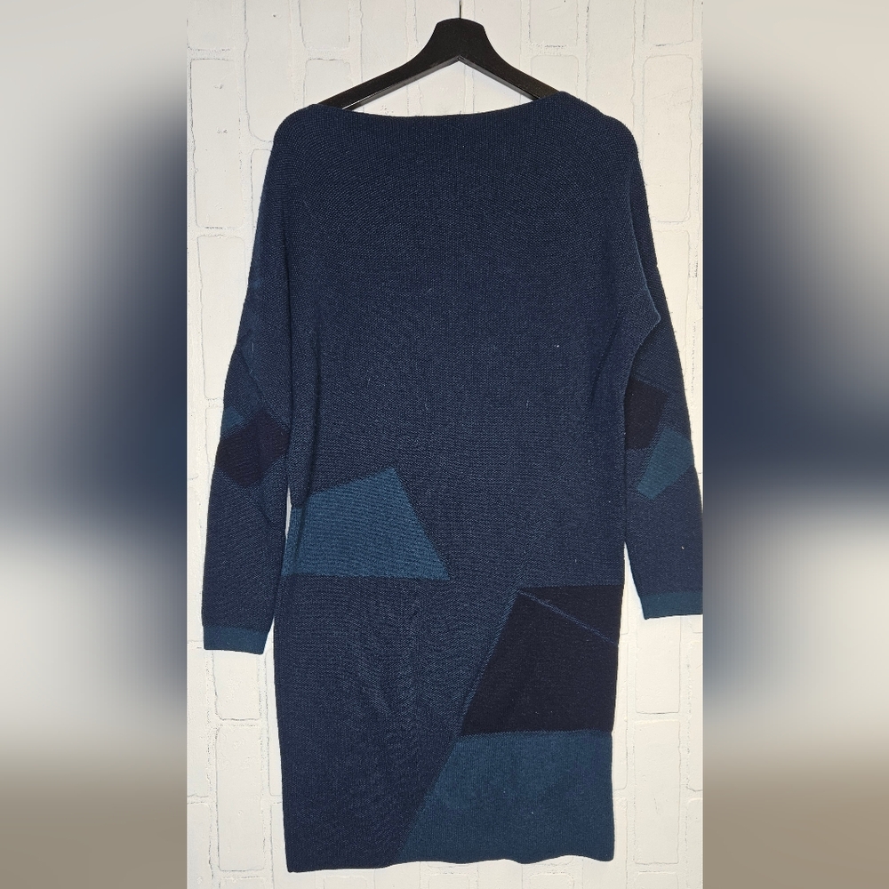 Vince Colorblock Wool Blend Sweater Dress - Picture 5 of 5